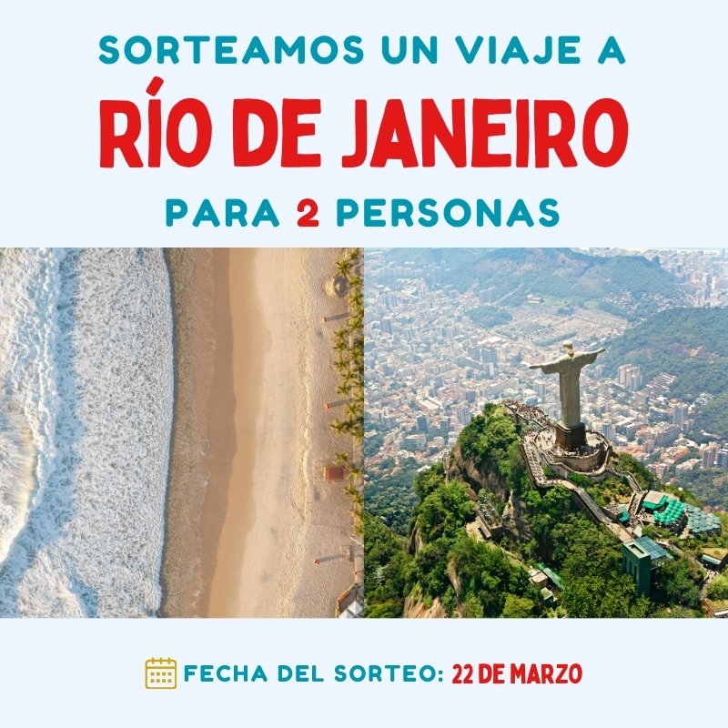 Sorteamos un viaje a Río de Janeiro para 2 personas